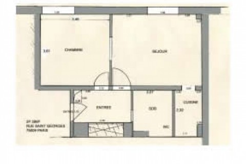 40 m2 apartment, in the center of P...