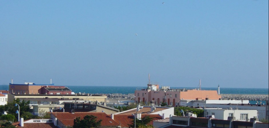 Appartement vue mer et collines, 100 m de la plage à pied, lumineux et calme